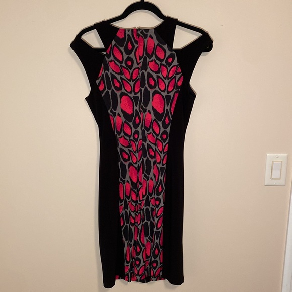 Joseph Ribkoff Animal Print Body Con Dress - Picture 3 of 3